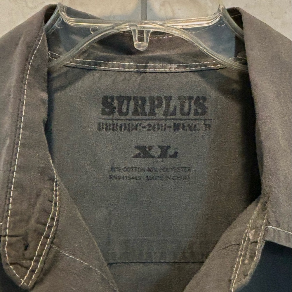 SURPLUS Men’s western long sleeve button up shirt - Picture 3 of 6